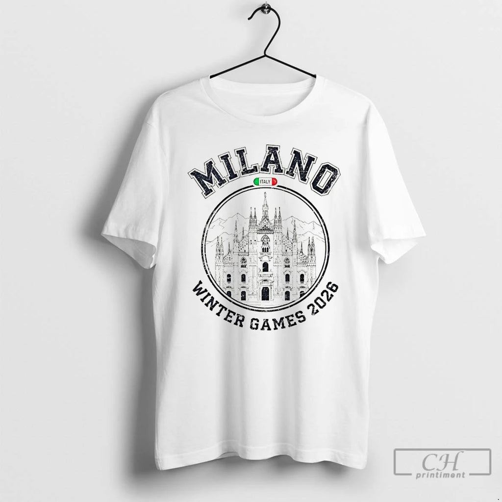 Premium Milano Italy 2026 Winter Games Logo