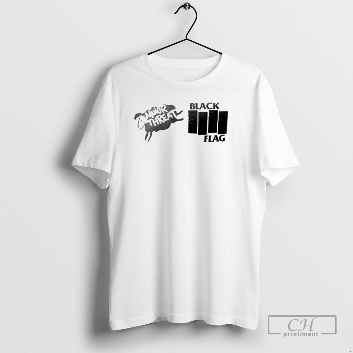 Premium Minor Threat Black Flag Shirt Sweater