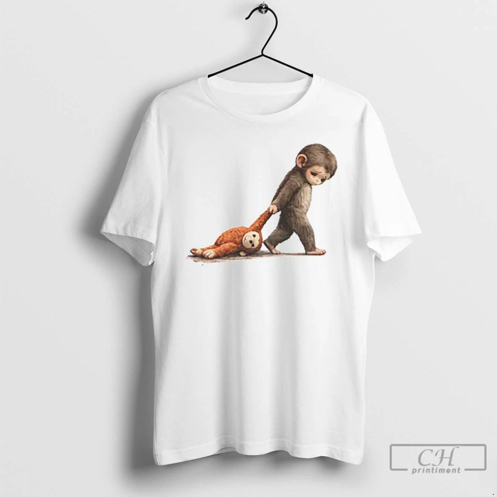 Premium Monkey Illustration Baby Punch Monkey