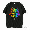 Premium Monster Nation Rainbow Skull Tee Unisex , , , Long Sleeve Tee