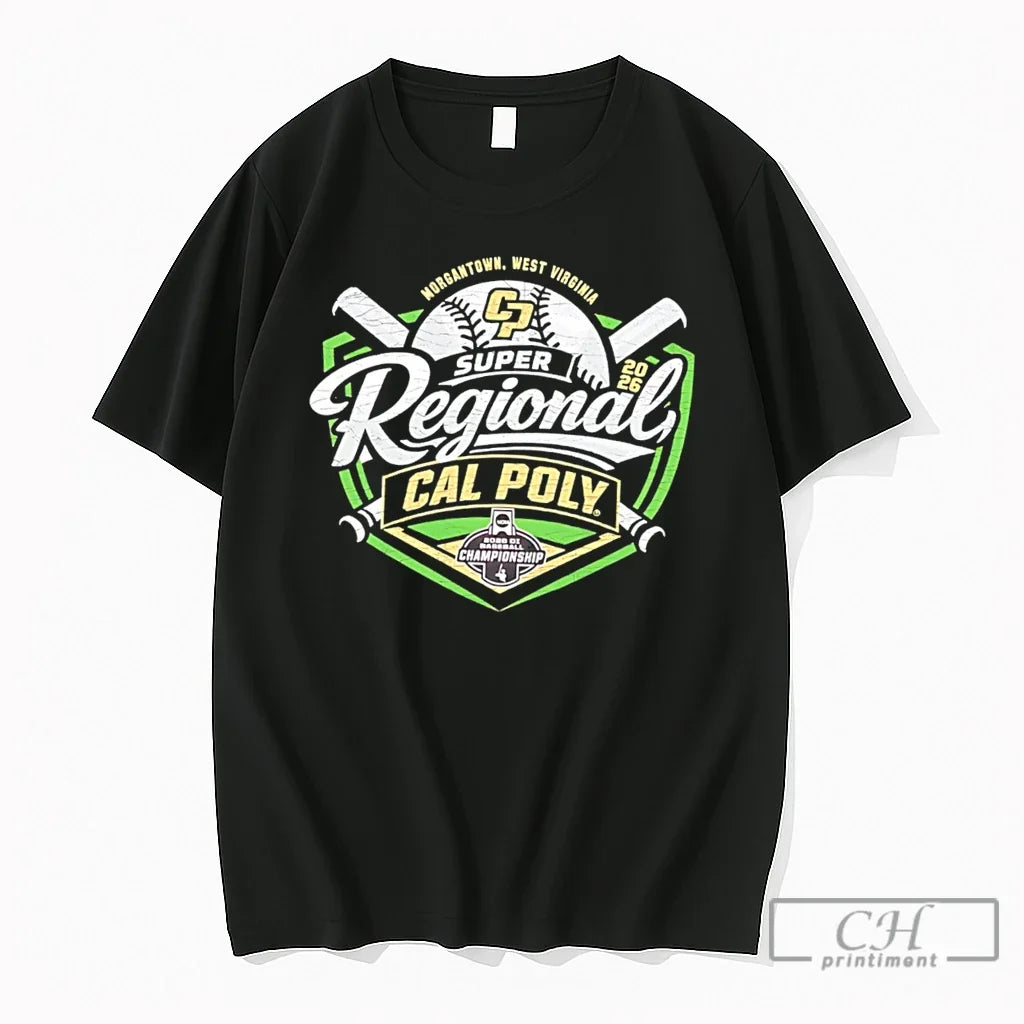 Premium Morgantown West Virginia Super Regional Cal Poly 2026 Tee Unisex , , , Long Sleeve Tee