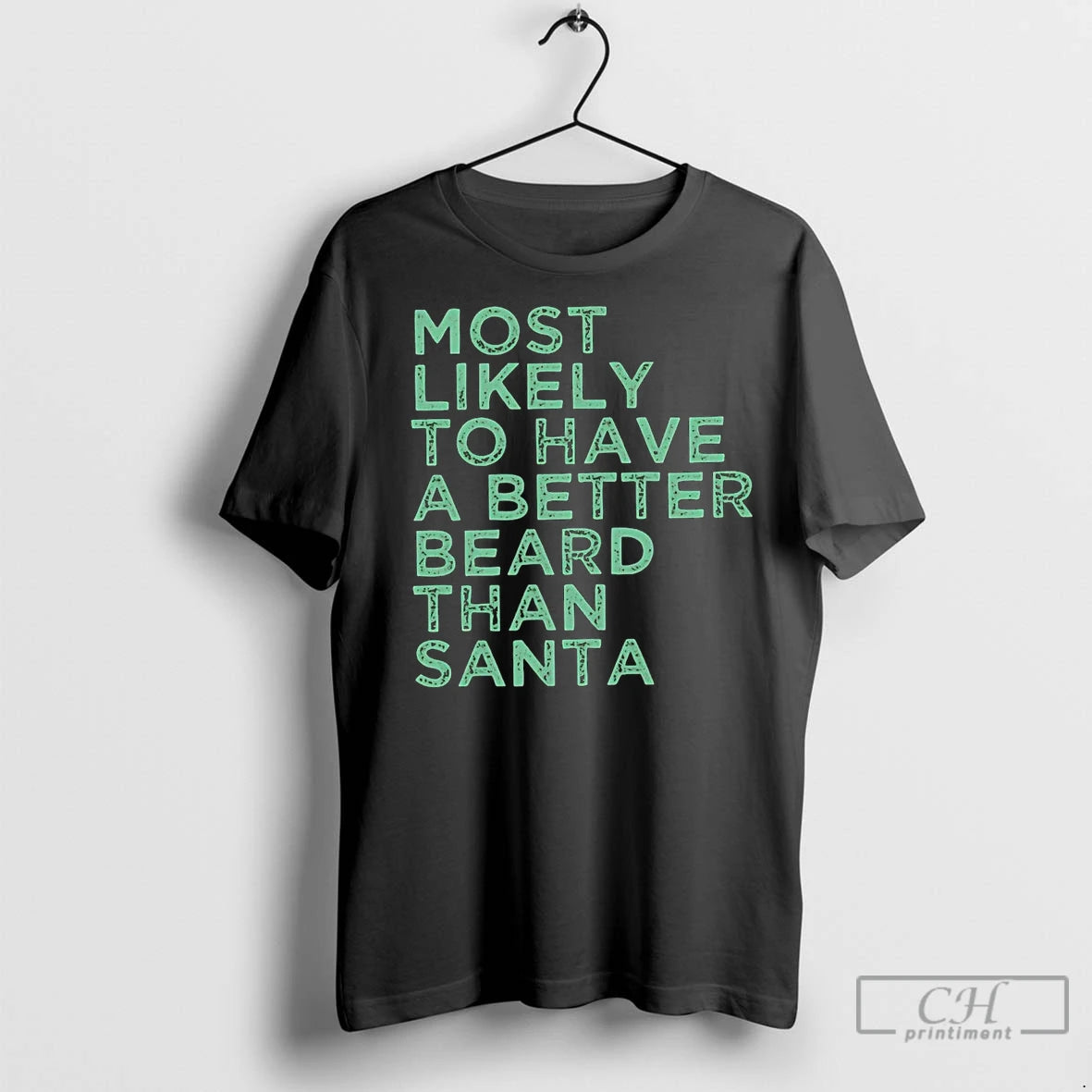 Premium Most Likely To Have A Better Beard Than Santa Christmas