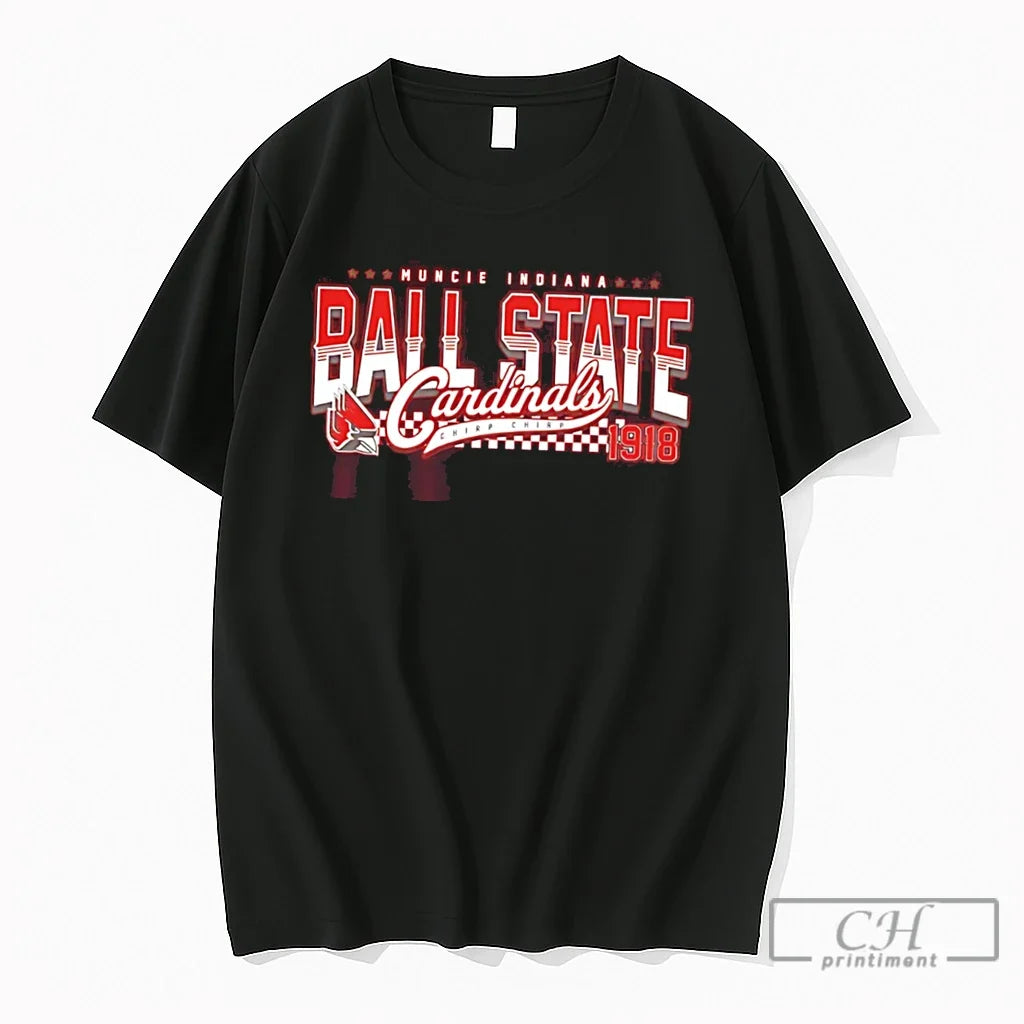 Premium Muncie Indiana Ball State Cardinals 1918 Tee Unisex , , , Long Sleeve Tee