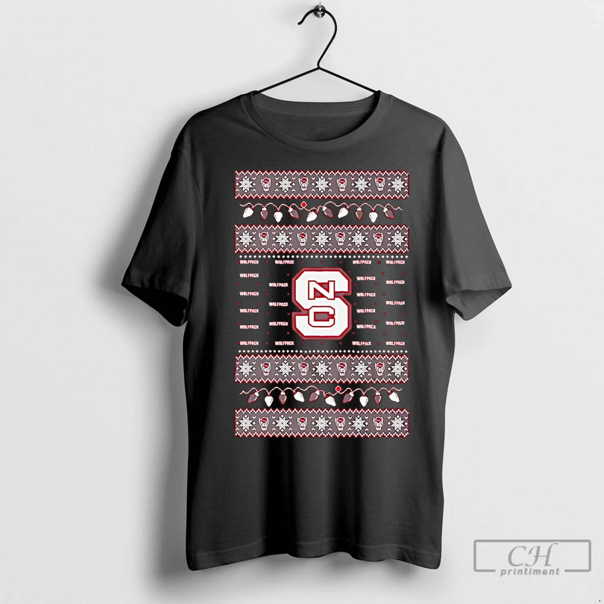 Premium Nc State Wolfpack Ugly Christmas Light
