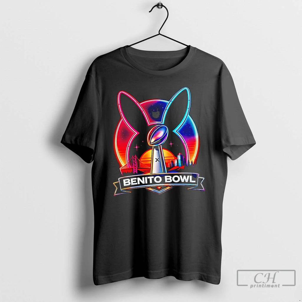 Premium Neon City Sunset Benito Bowl Football Trophy Bunny Ears Lix