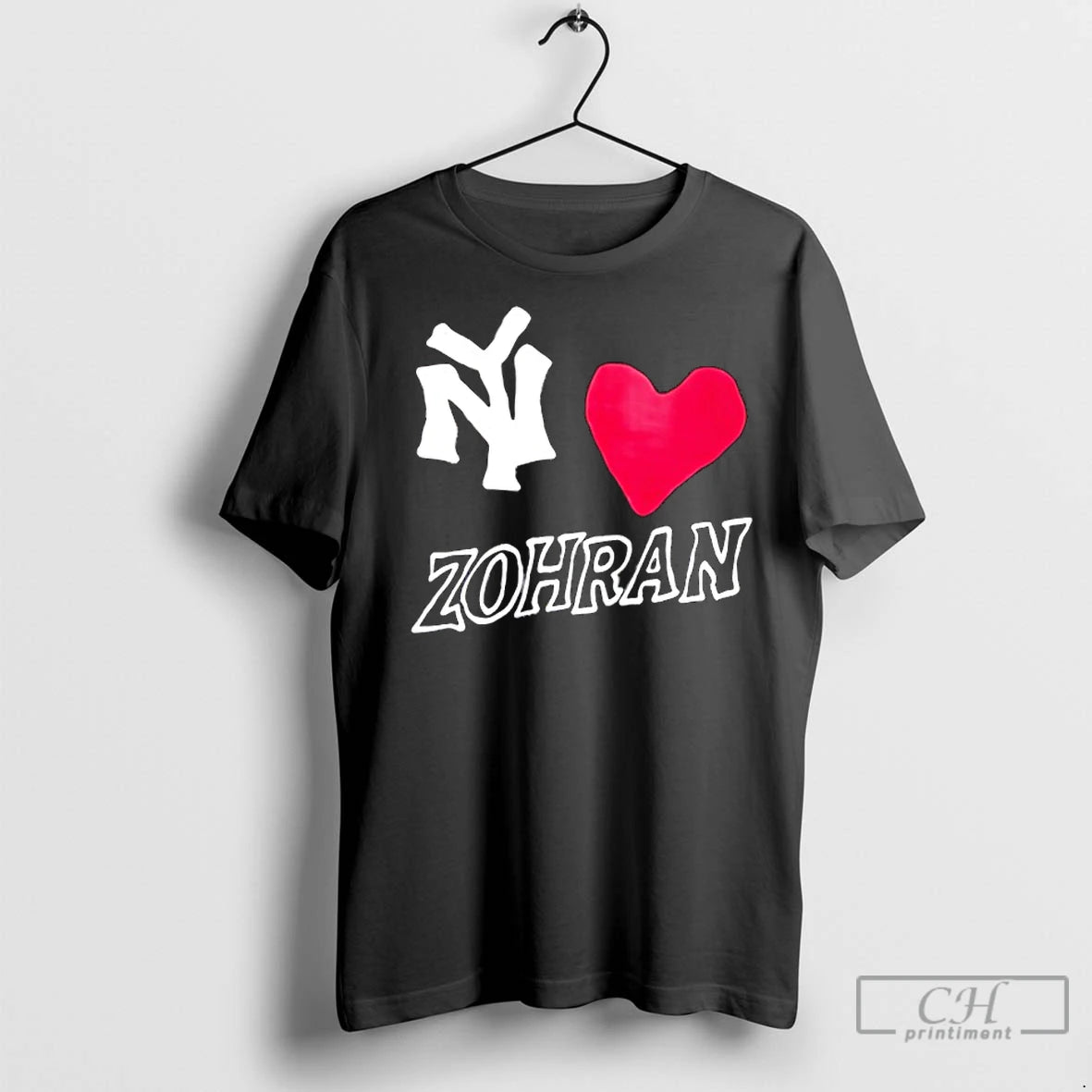 Premium New York Yankees Love Zohran Heart