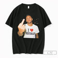 Premium Neymar Wearing I Love Neymar Tee Middle Finger Tee Unisex , , , Long Sleeve Tee