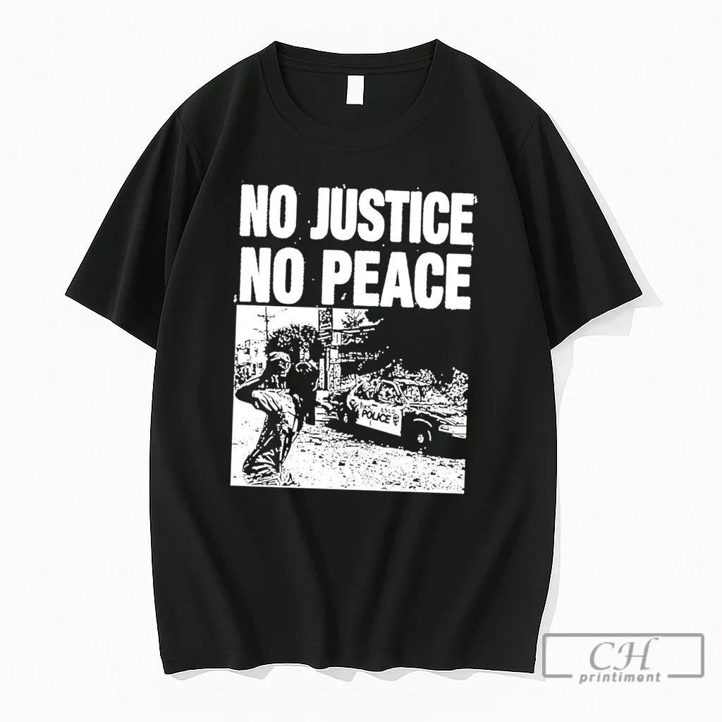 Premium No Justice No Peace Ice Police Car Tee Unisex , , , Long Sleeve Tee