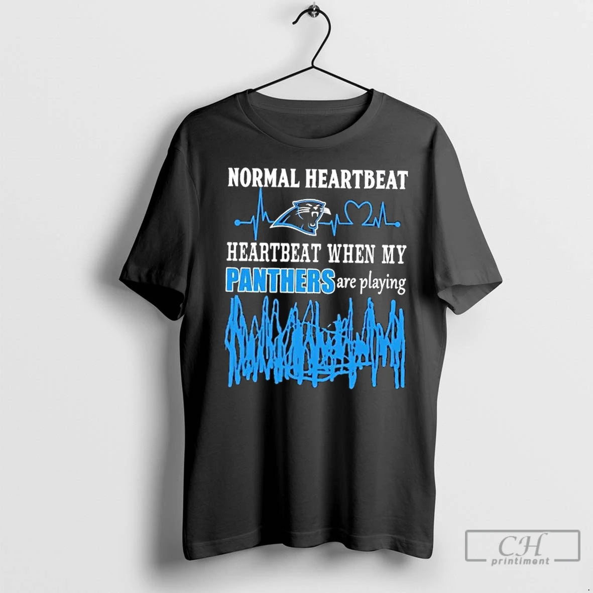 Premium Normal Heartbeat Heartbeat When My Carolina Panthers Are Playing