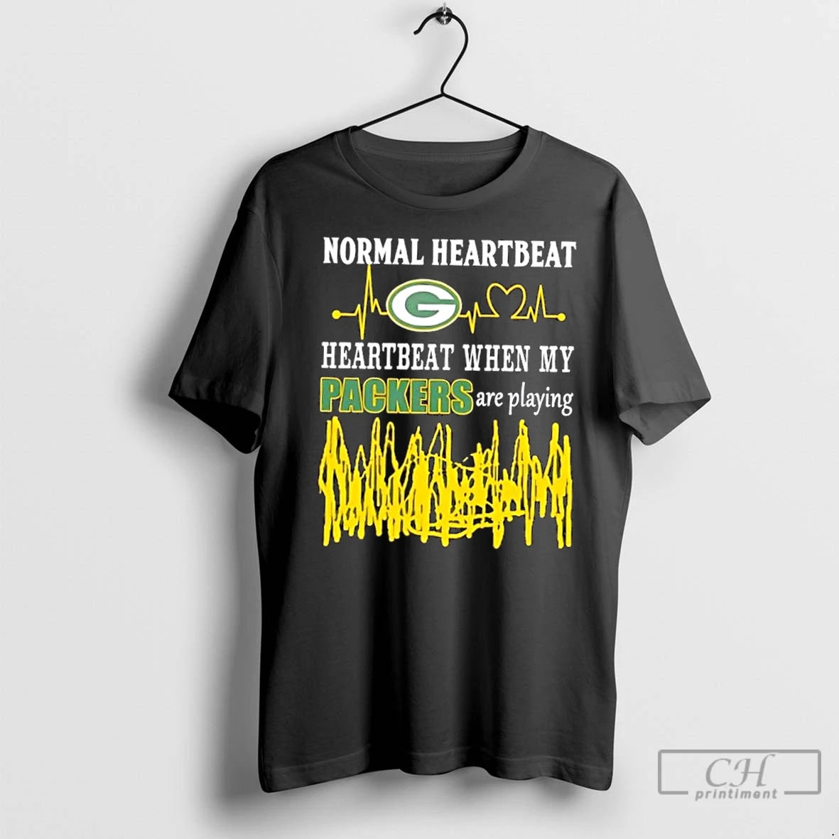 Premium Normal Heartbeat Heartbeat When My Green Bay Packers Are Playing
