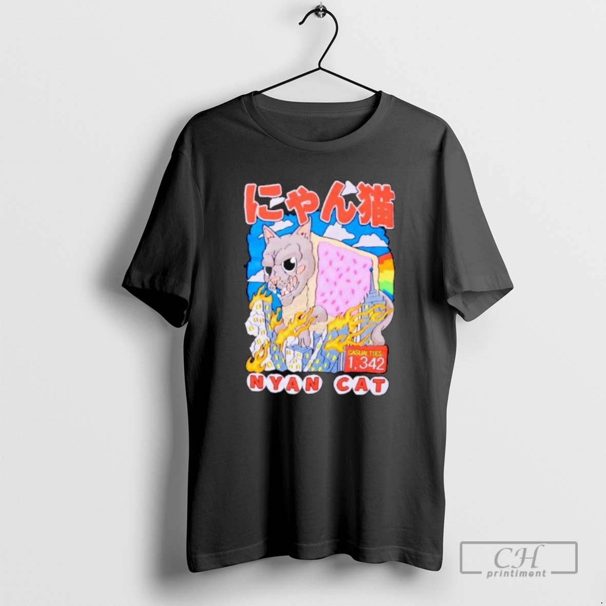 Premium Nyan Cat Kaiju Ornaments Shirt Sweater