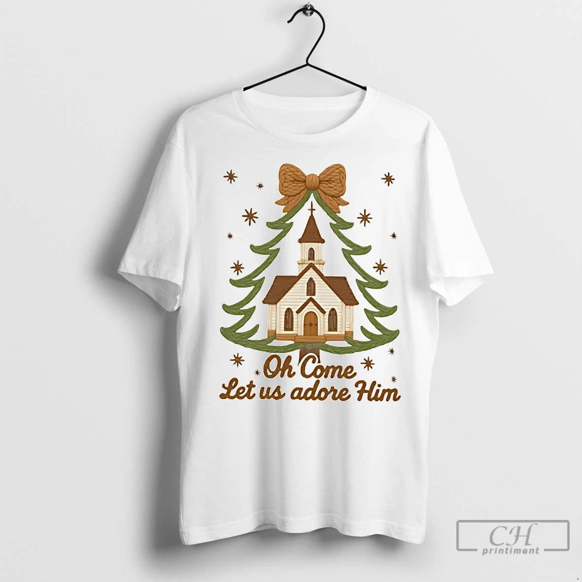 Premium Oh Come Let Us Adore Him Christmas