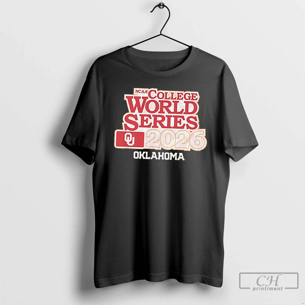 Premium Oklahoma Baseball 2026 College World Series Logo Tee Unisex , , , Long Sleeve Tee
