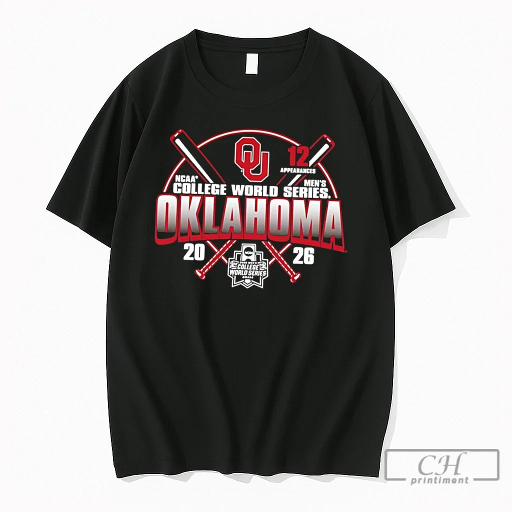 Premium Oklahoma Sooners 2026 College World Series Bound Tee Unisex , , , Long Sleeve Tee
