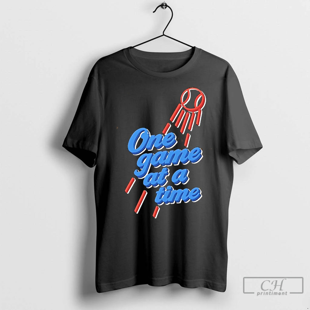 Premium One Game At A Time Los Angeles Dodgers Parody Logo