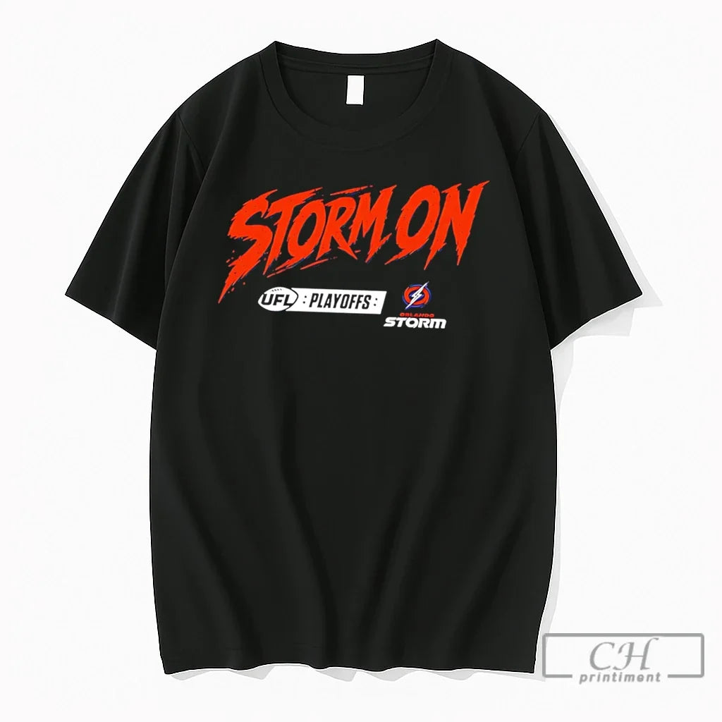 Premium Orlando Storm 2026 Playoffs Storm On Logo Tee Unisex , , , Long Sleeve Tee