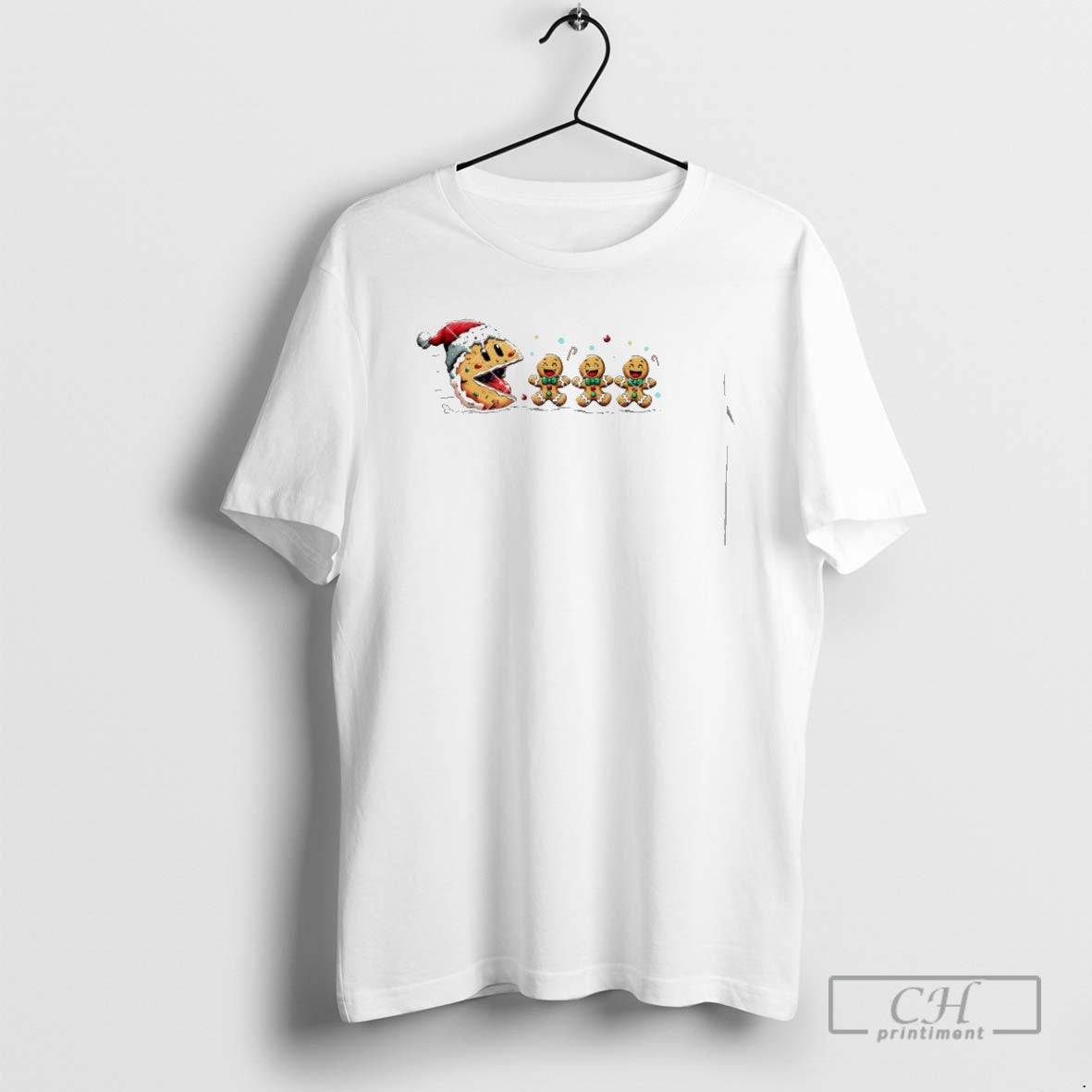 Premium Pacman Cookies Gingerbread Man Happy Christmas Shirt Sweater