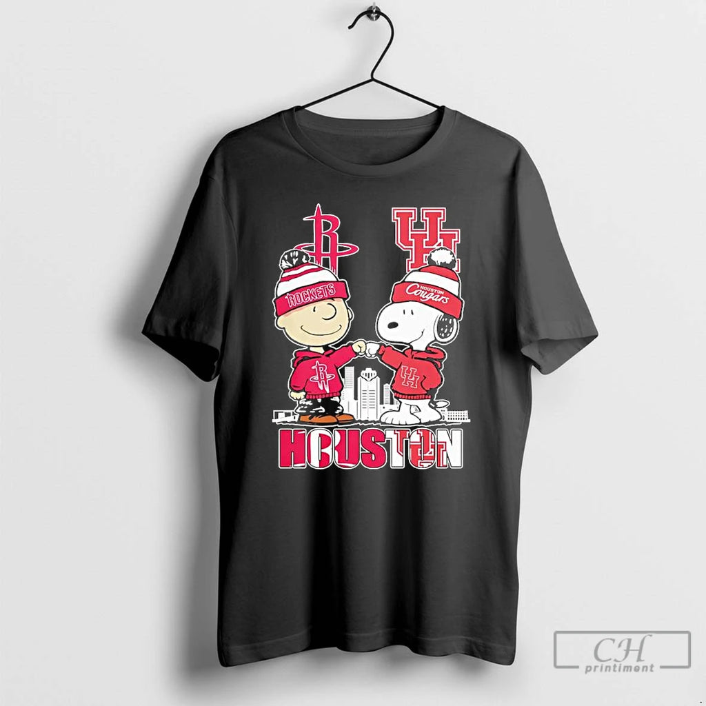 Premium Peanuts Characters X Houston Rockets And University Of Houston Cougars