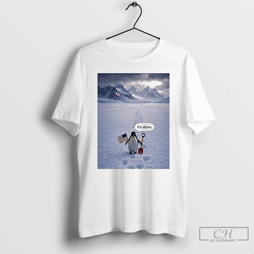 Premium Penguin But Why Its Done America Flag