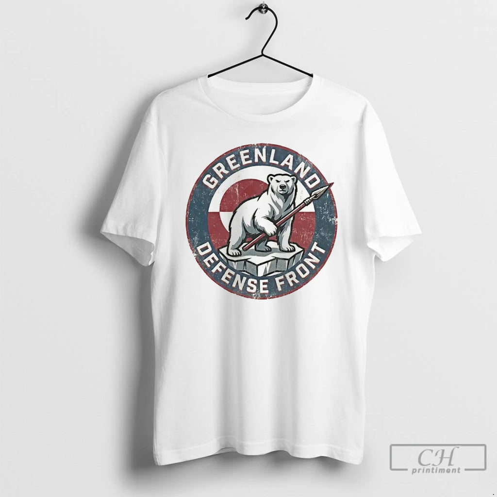 Premium Polar Bear Greenland Defense Front Hands Off Greenland Logo
