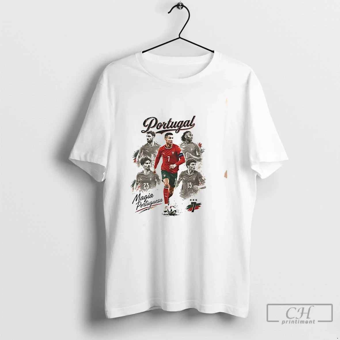 Premium Portugal World Cup Cristiano Ronaldo And Teammates Graphic Tee Unisex , , , Long Sleeve Tee
