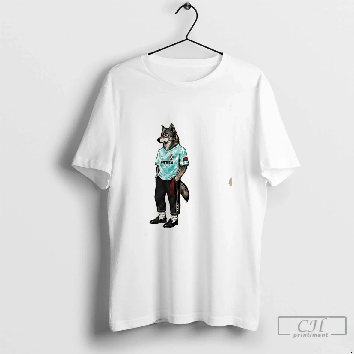 Premium Portugese Wolf World Cup 2026 Mascot Tee Unisex , , , Long Sleeve Tee