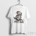 Premium Professional Food Thief Raccon Santa Hat Biking