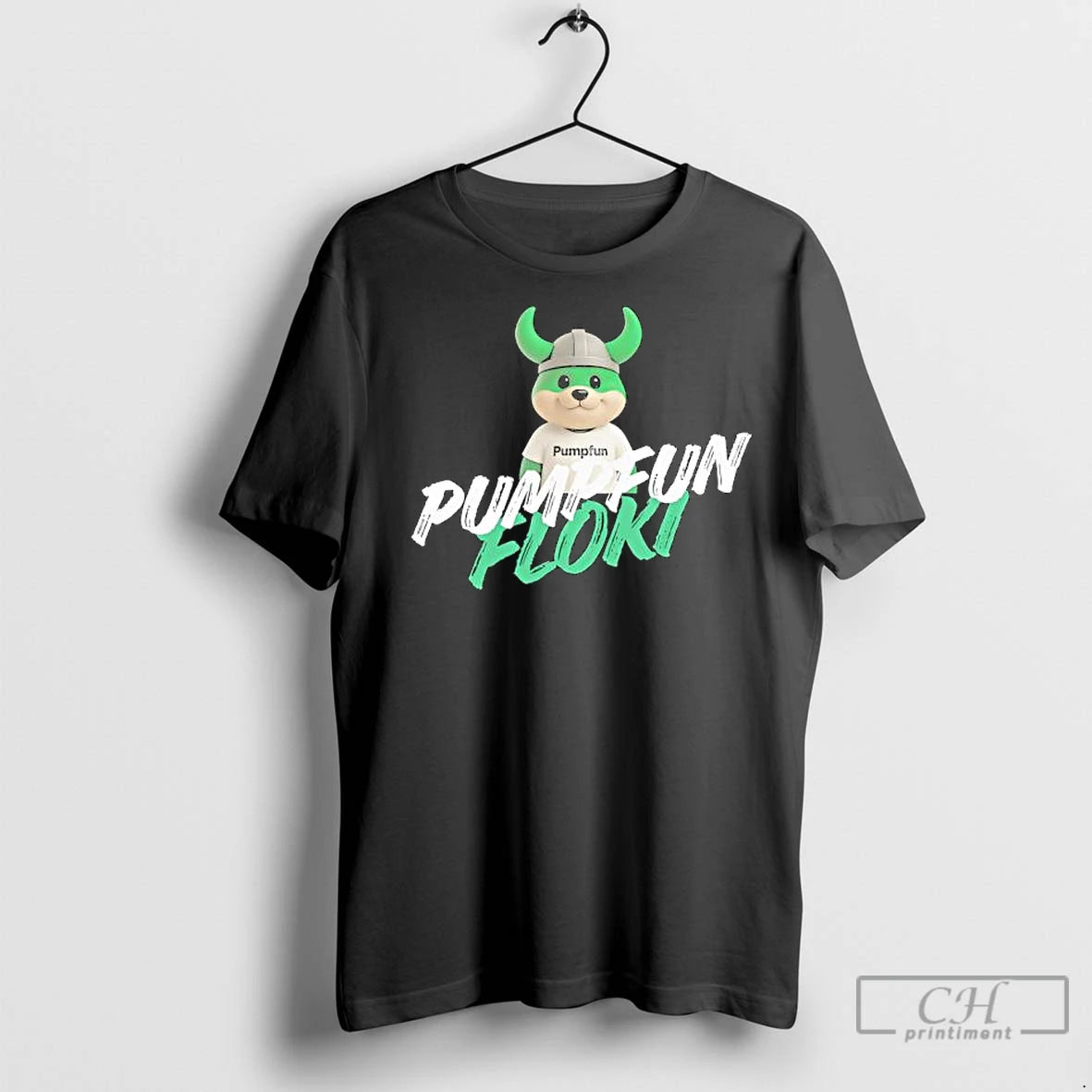 Premium Pumpfun Floki Viking Helmet Graphic