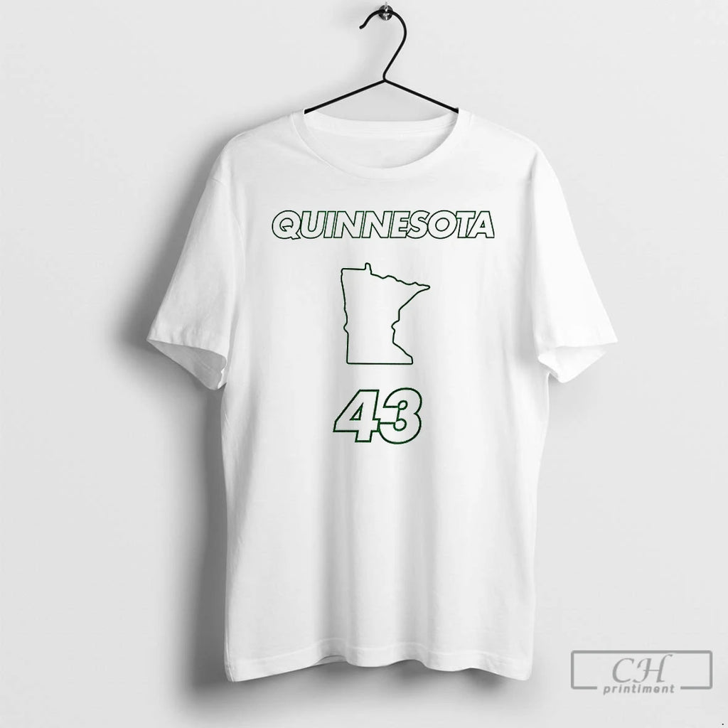 Premium Quinn Hughes 43 Minnesota Wild Map Quinnesota State Of Hockey