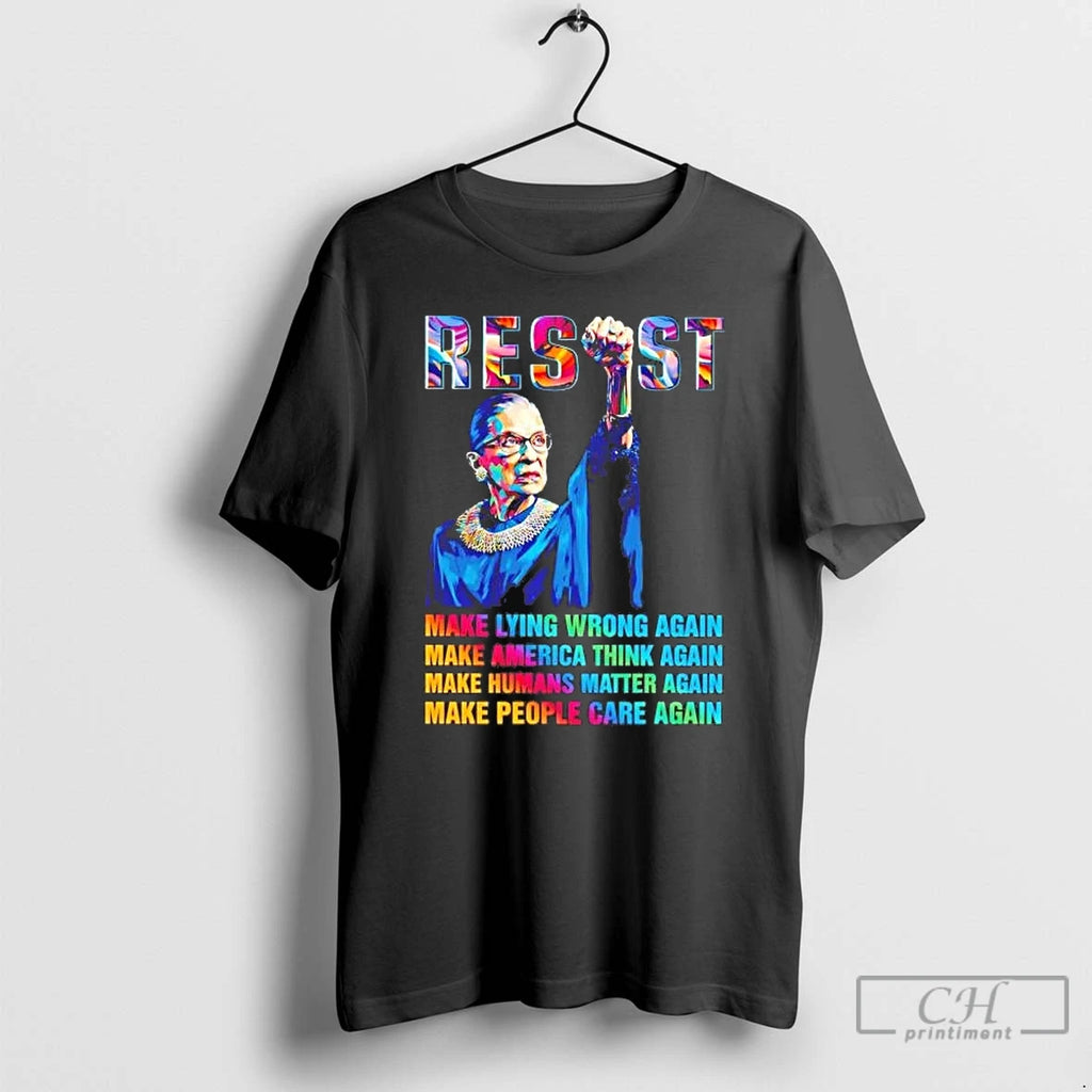 Premium Rbg Resist Make Lying Wrong Again Make America Think Again