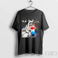Premium Raccoon Holding A Red White And Blue Slushy With Popsicle Unisex , , , Long Sleeve Tee