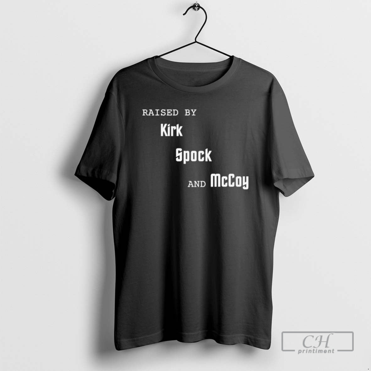 Premium Raised By Kirk Spock And Mcco Black Shirt Sweater