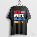 Premium Red White Blue And Gold Team Usa Win Olympics Forever 2026 T Shirts Sweater