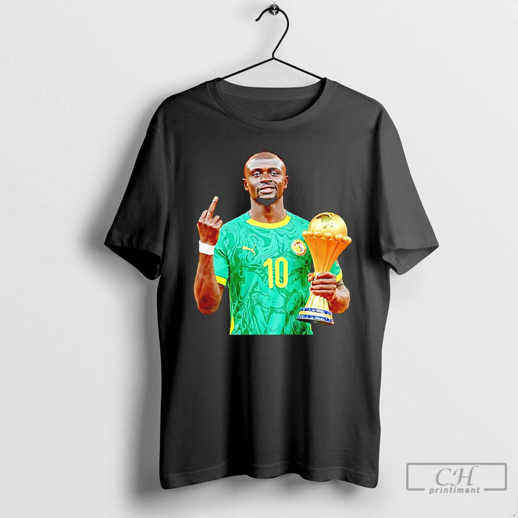 Premium Sadio Mane Senegal 2026 Champions Middle Finger Trophy