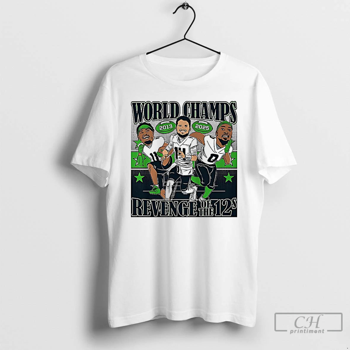Premium Sam Darnold Jaxon Smith Njigba And Demarcus Lawrence World Champions Caricatures T Shirts Sweater