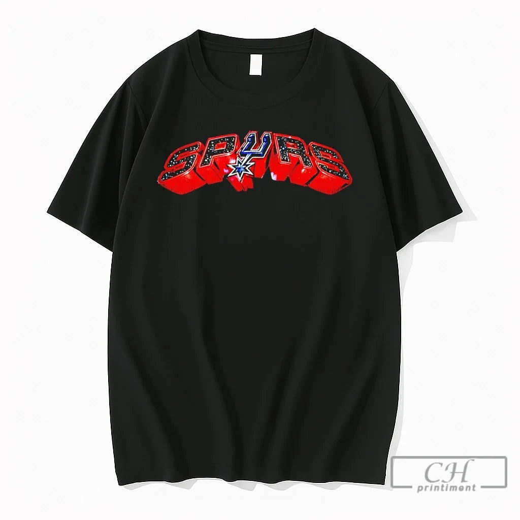Premium San Antonio Spurs Basketball Space Nba 2026 Logo Unisex , , , Long Sleeve Tee