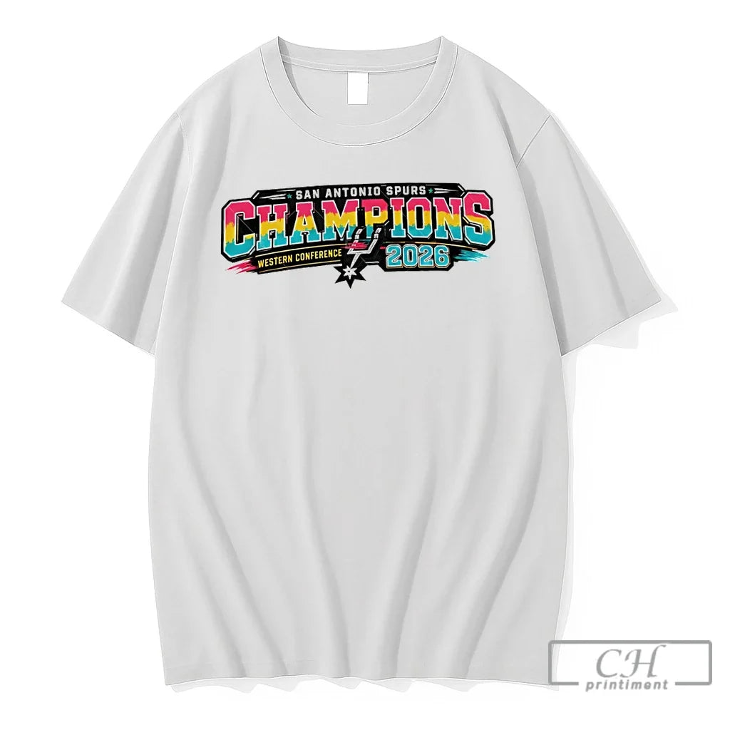 Premium San Antonio Spurs Basketball Team Champions Western Conference 2026 Unisex , , , Long Sleeve Tee
