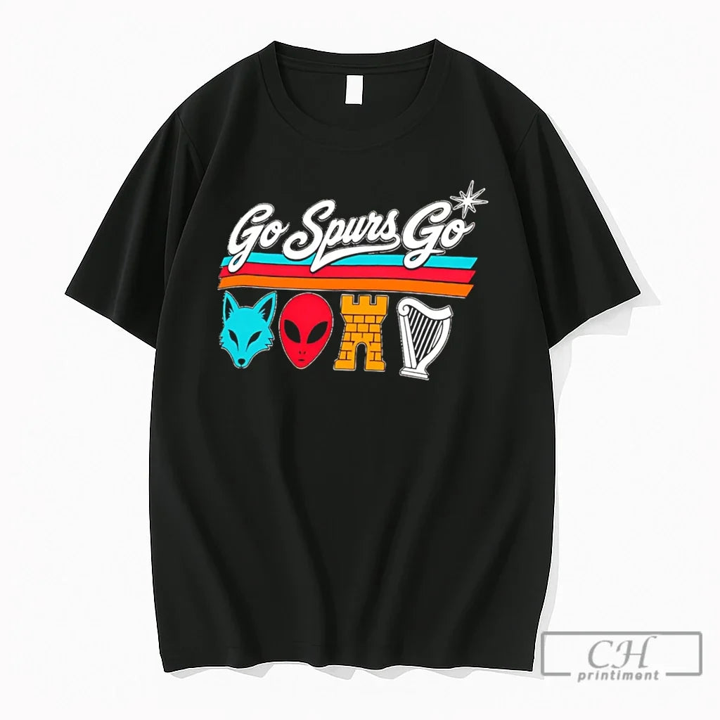 Premium San Antonio Spurs Go Spurs Go Finals Icon Row 2026 Tee T Shirts Sweater Unisex , , , Long Sleeve Tee