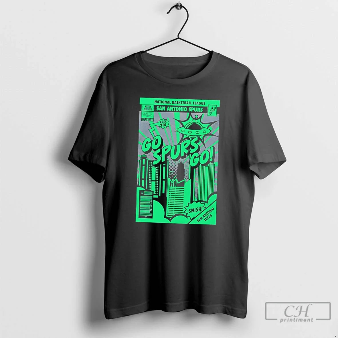 Premium San Antonio Spurs National Basketball League Go Spurs Go Comic Book Tee T Shirts Unisex , , , Long Sleeve Tee