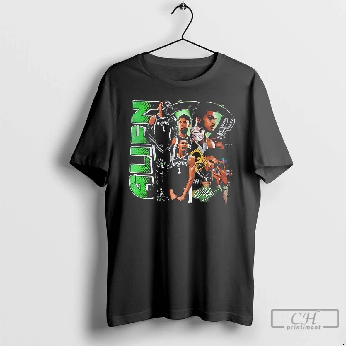 Premium San Antonio Spurs Victor Wembanyama Wem Alien Graphic Tee Unisex , , , Long Sleeve Tee