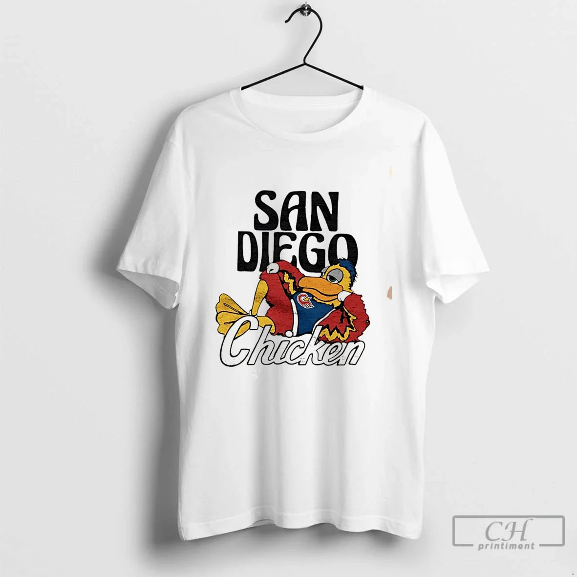 Premium San Diego Padres Chicken Mascot Cartoon Tee Unisex , , , Long Sleeve Tee