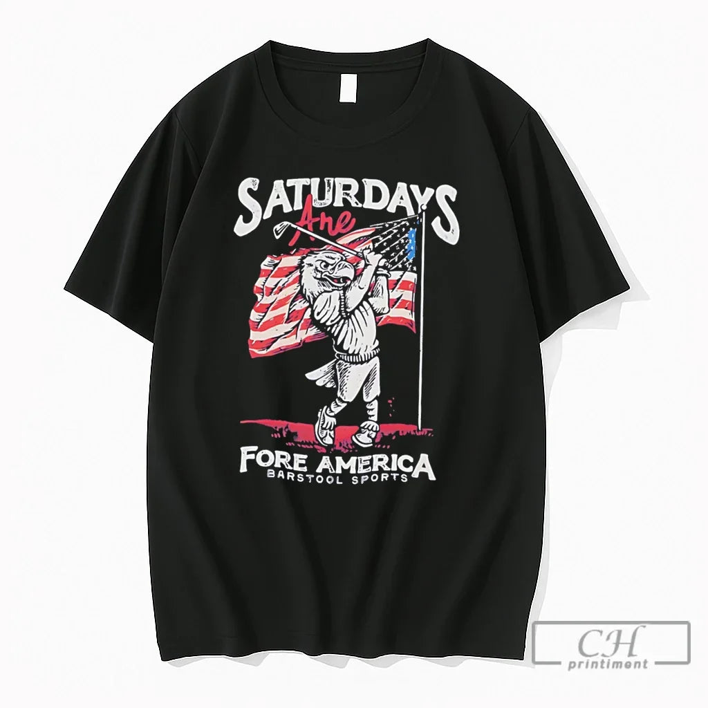 Premium Saturdays Are Fore America Tee Unisex , , , Long Sleeve Tee