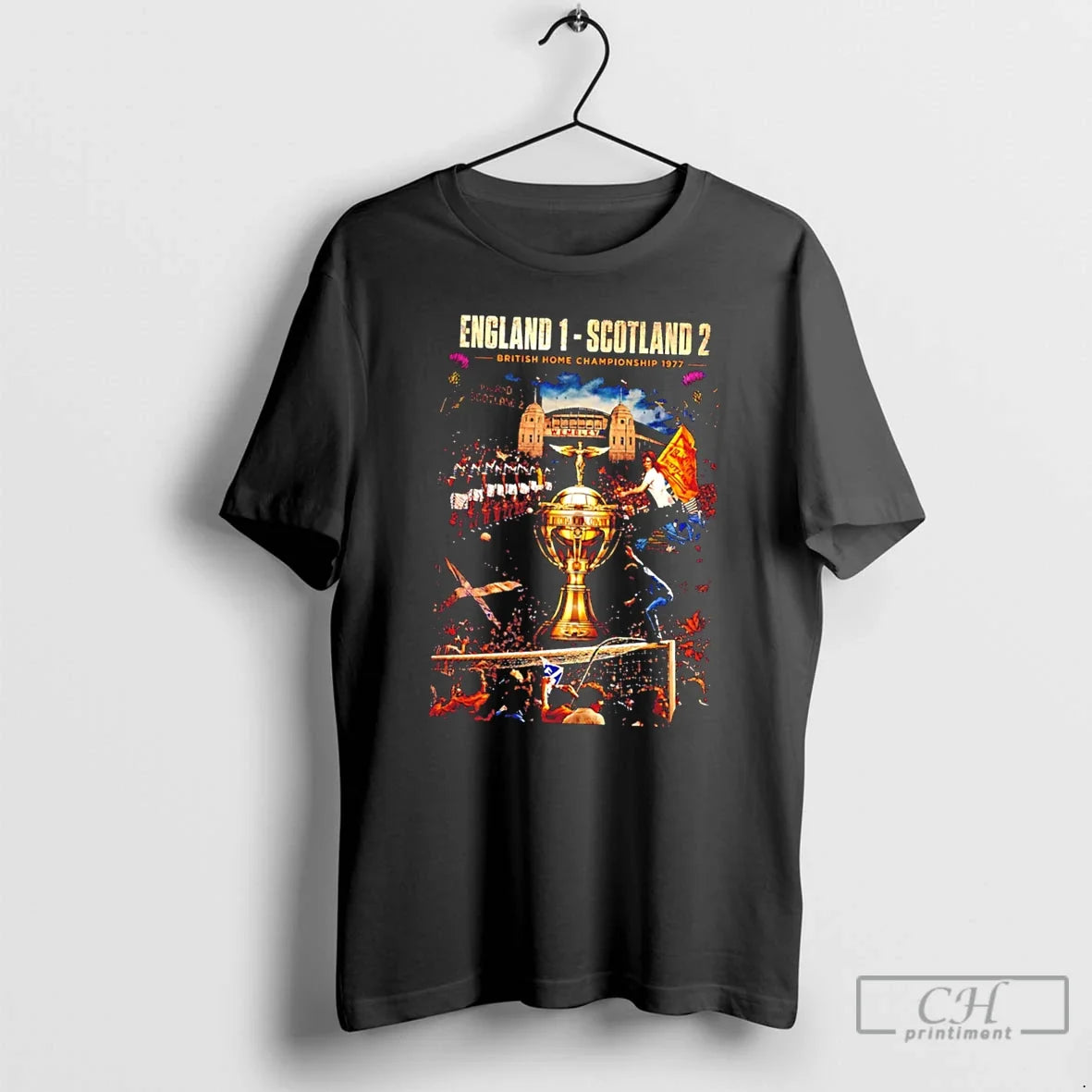 Premium Scotland British Home Championship 1977 Football Tee Unisex , , , Long Sleeve Tee