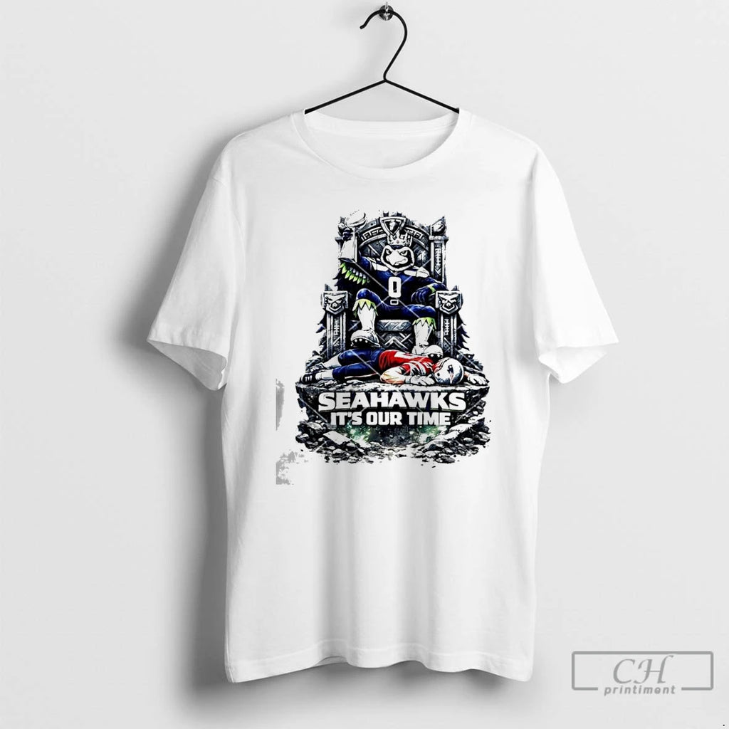 Premium Seahawks Its Our Time Mascot Throne Football