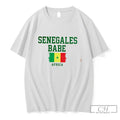 Premium Senegalese Babe Africa Flag Heritage Tee Unisex , , , Long Sleeve Tee