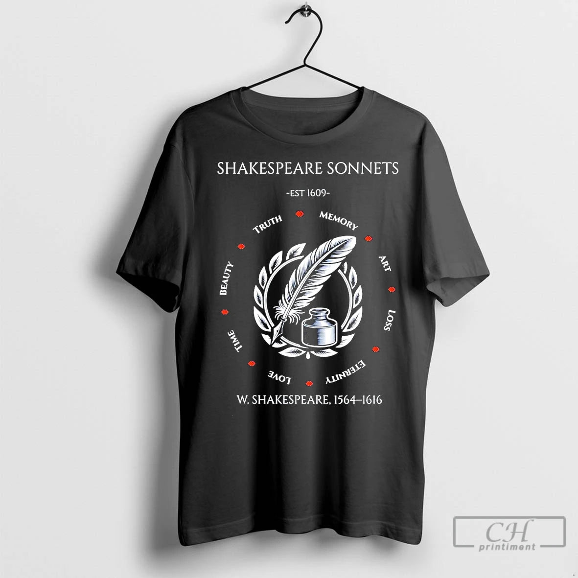 Premium Shakespeare Sonnets Est 1609 Truth Memory Art Loss Eternity Love Time Beauty