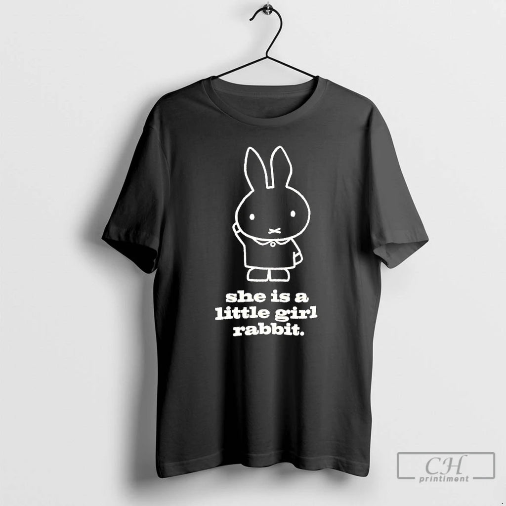 Premium She Is A Little Girl Rabbit