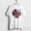 Premium Shes From Texas Map Sunflower Cowboy Firework Flag Sunglasses 4th Of July T Shirts