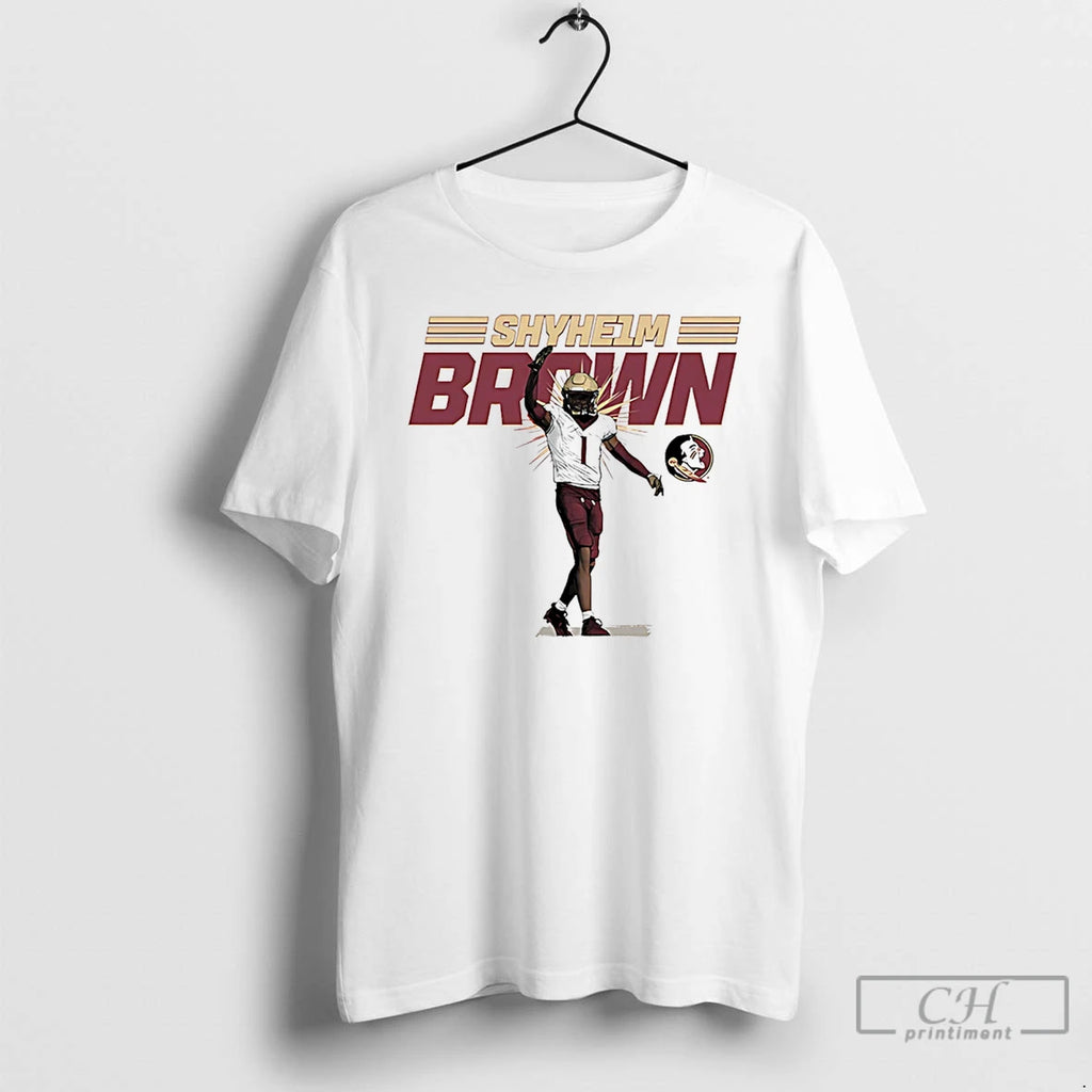 Premium Shyheim Brown Fsu Football Ncaa Caricature