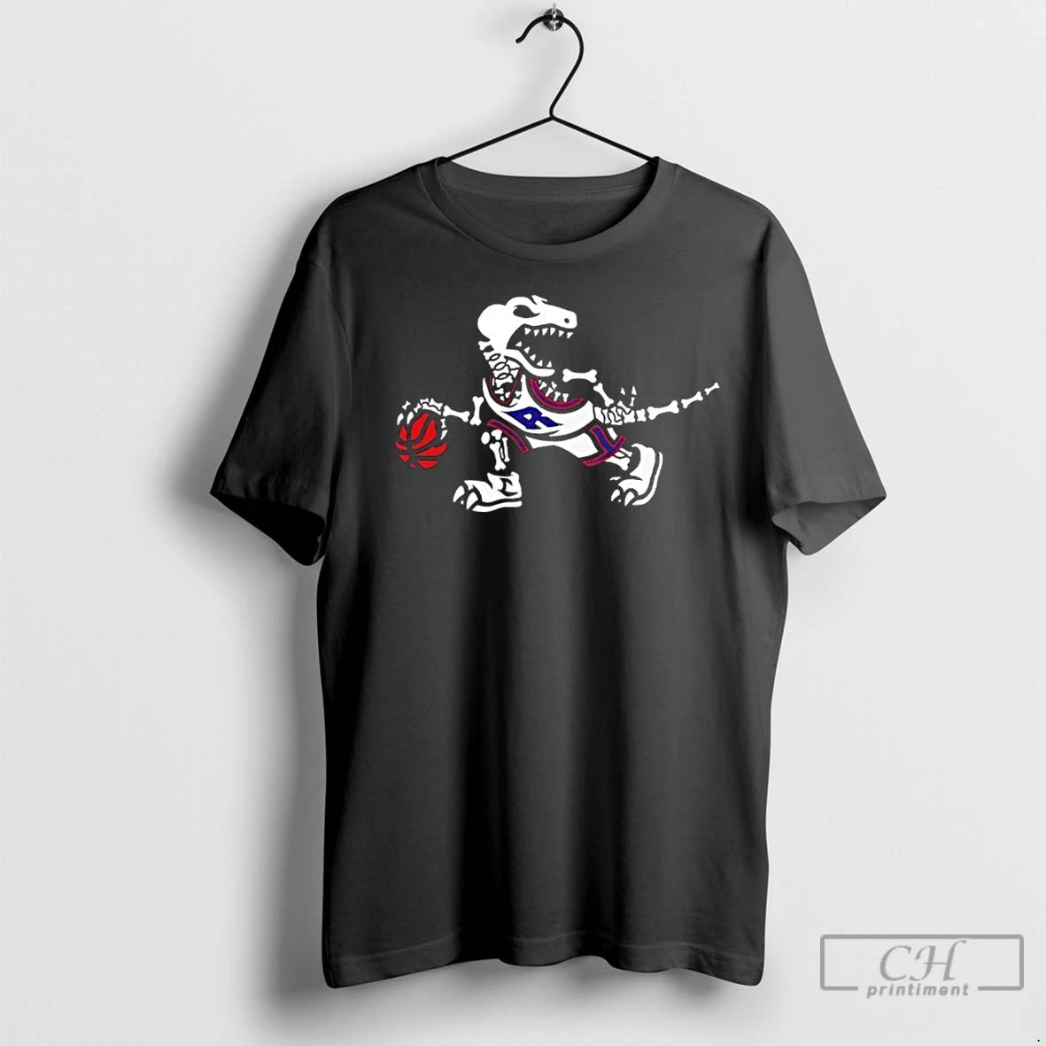 Premium Skeleton Toronto Raptors Glow Up Halloween 2 Sided